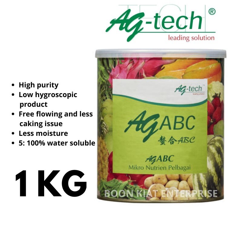 Ag ABC Vitamin For Plants Mikro Nutrien Pelbagai 1 KG Lazada