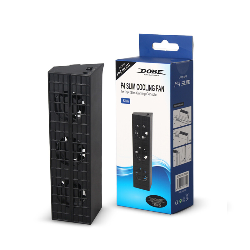 Cooling Fan Cooler Heat Exhauster Temperature Control For PS4 Slim Game Console
