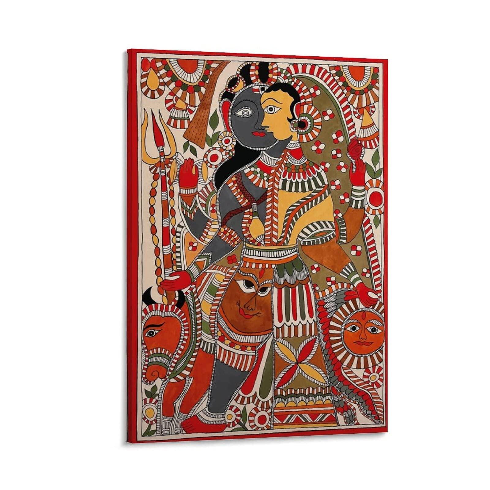 madhubani painting poster