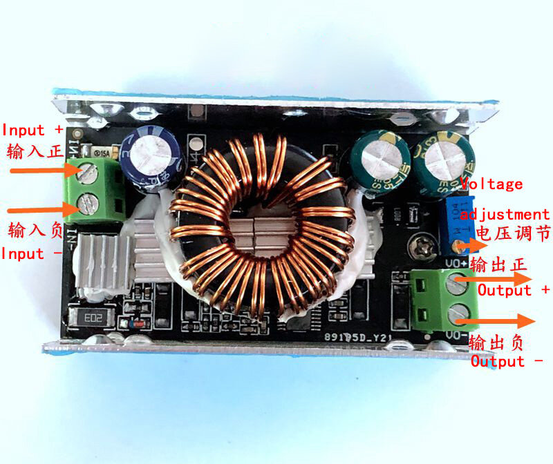 Mô Đun Cấp Điện Giảm Áp DC-DC Đầu Vào 90V Đầu Ra 60V Đầu Ra 6A Có Thể Điều Chỉnh