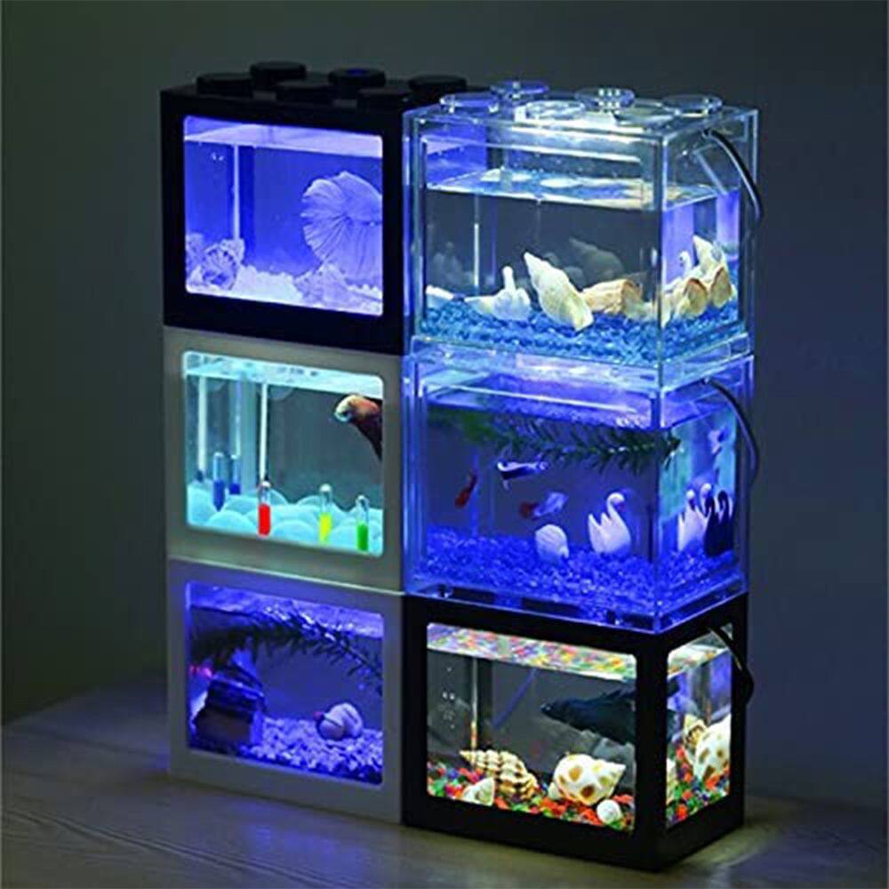 Khối Xây Dựng Đèn LED Đánh Cá Nhỏ Cho Cá Betta, Bể Cá