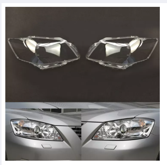 2pcs Car Headlamp Lens For Toyota Camry 2006 2007 2008 Car Replacement Auto Shell Cover