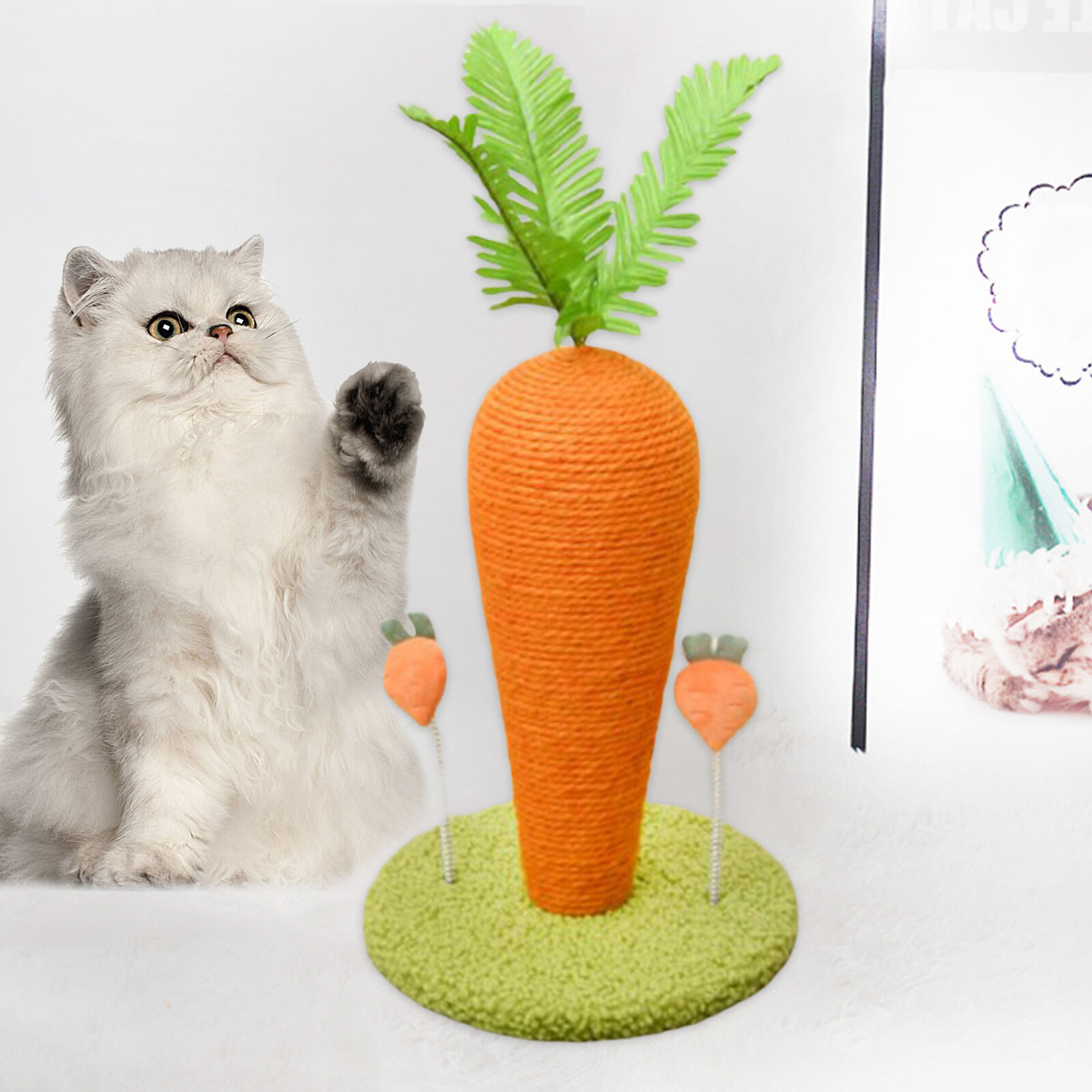 carrot cat toy