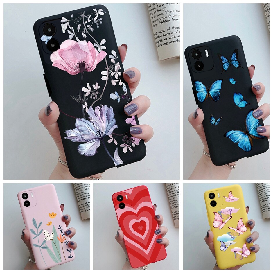 Cover Case For Redmi A1 Phone Shell Casing For Xiaomi Redmi A1 RedmiA1 Silicone Soft TPU Protector Phone Bumper Fashion Design Cellphone Cases