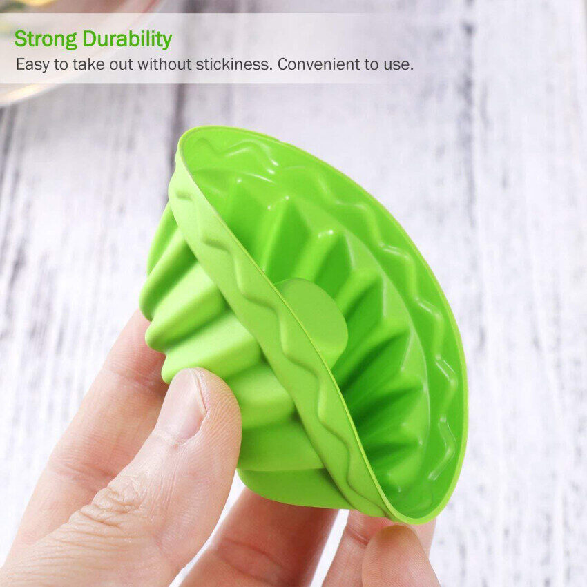6/12pcs Silicone cupcake chén nướng 6 gói, tái sử dụng & không dính giấy lót bánh cupcake muffin chủ sở hữu thiết lập cho Đảng Halloween Giáng sinh, dễ lau chùi Pastry Khuôn Muffin