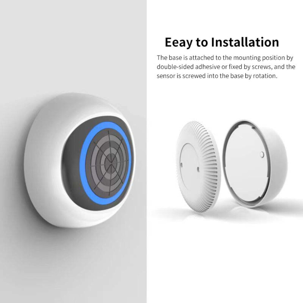 EL style 2023 new Tuya ZigBee Smart Human Presence Sensor Smart Human body Exists Sensor ZigBee Connection Smart Home Micro-motion Detect Human Motion Detector