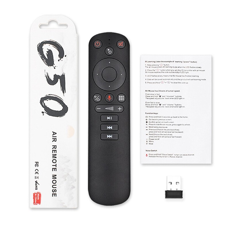 Universal G50S Wireless Fly Air Mouse Gyroscope 2.4G Smart Voice Remote Control for X96 mini H96 MAX X3 PRO Androi TV Box