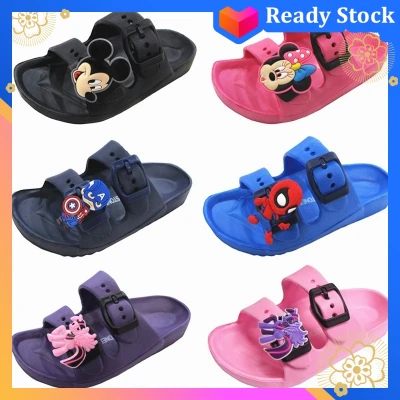 【Ready Stock】 Kids Unisex Sandal EVA Shoes Cartoon Children Slipper (25-30)