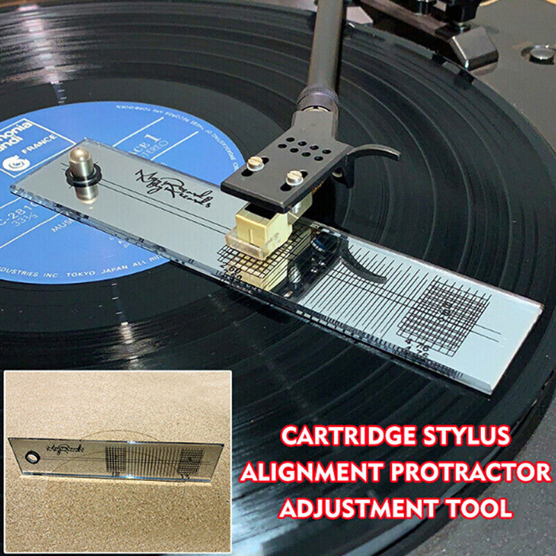 LTG Turntable Phono Cartridge Stylus Alignment Protractor Tool