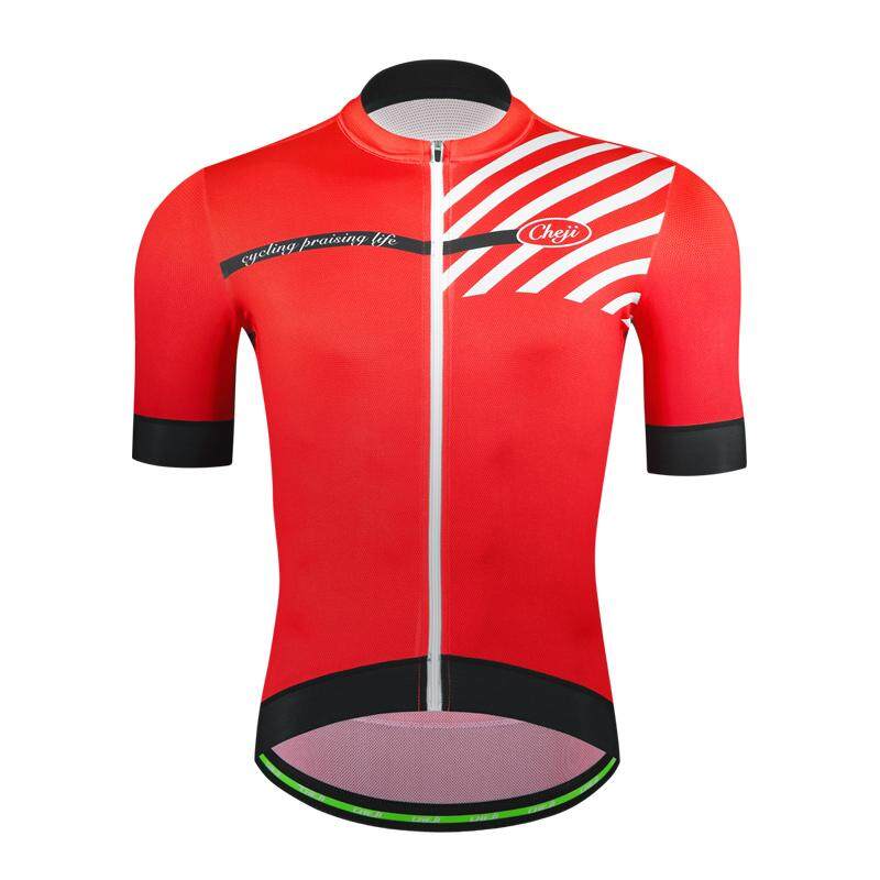Men Cycling Bike Jersey Short Sleeve Clothing Bicycle Shirt Top Quick Dry Black