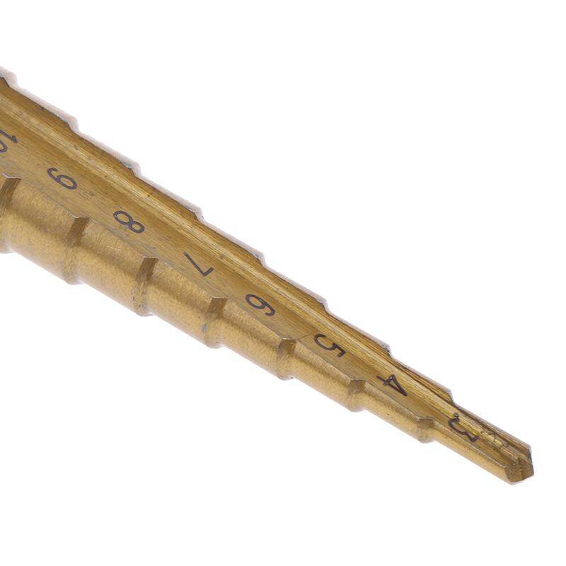 3-12mm Coated Stepped Drill Bits Hex Handle Drill Bit Metal Drilling Power Tool
