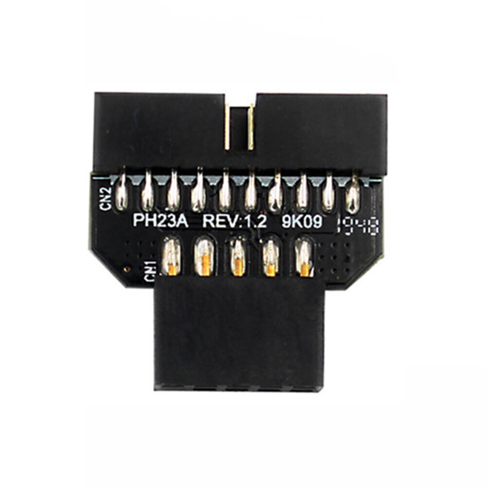 USB 3.0 20-Pin to USB 2.0 9-Pin Adapter Front Panel Converter for Motherboard Computer Accessories