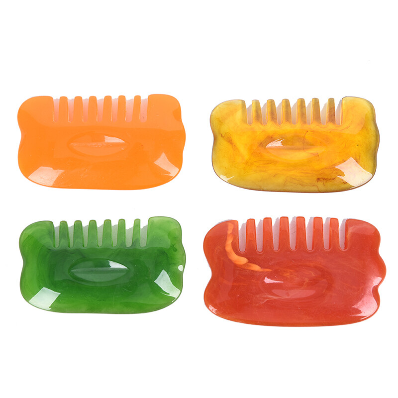 [Buytra] Natural Jade Stone Pressure Guasha Scraper Stone Head Massage Comb Healthy Tools