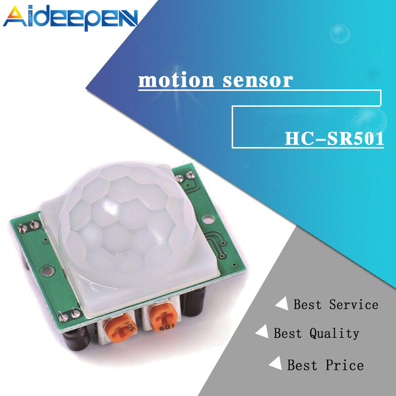 Aideepen HC-SR501 Adjust IR Pyroelectric Infrared Pir Motion Sensor Detector Module SR501 Adjust IR Infrared Pyroelectric Module Pyr Motion Sensor Detector Module