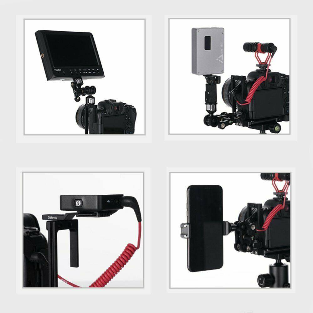 Selens L-Bracket Camera Cage Rig for Canon EOS R5 R6 Quick Release with Magnetic
