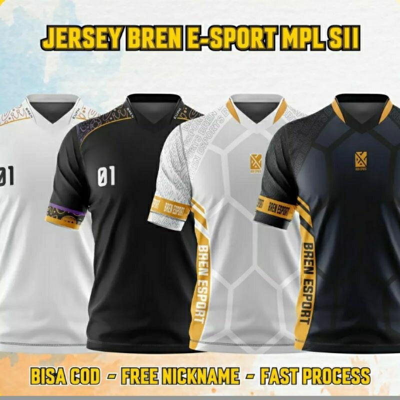 New BREN ESPORT JERSEY 2023 MPL SEASON 11 FREE CUSTOM NICKNAME