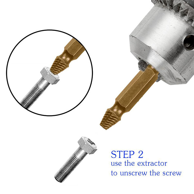 [Hàng Có Sẵn] KIPRUN 4 Sản Phẩm Mũi Khoan Tháo Vít Bị Hư Dụng Cụ Tháo Vít Tool4 Cái Dụng Cụ Tháo Vít Đầu Bị Hỏng/Dụng Cụ Tháo Vít Trượt/Tuốc Nơ Vít /Dụng Cụ Tháo Dây Gãy Hai Đầu