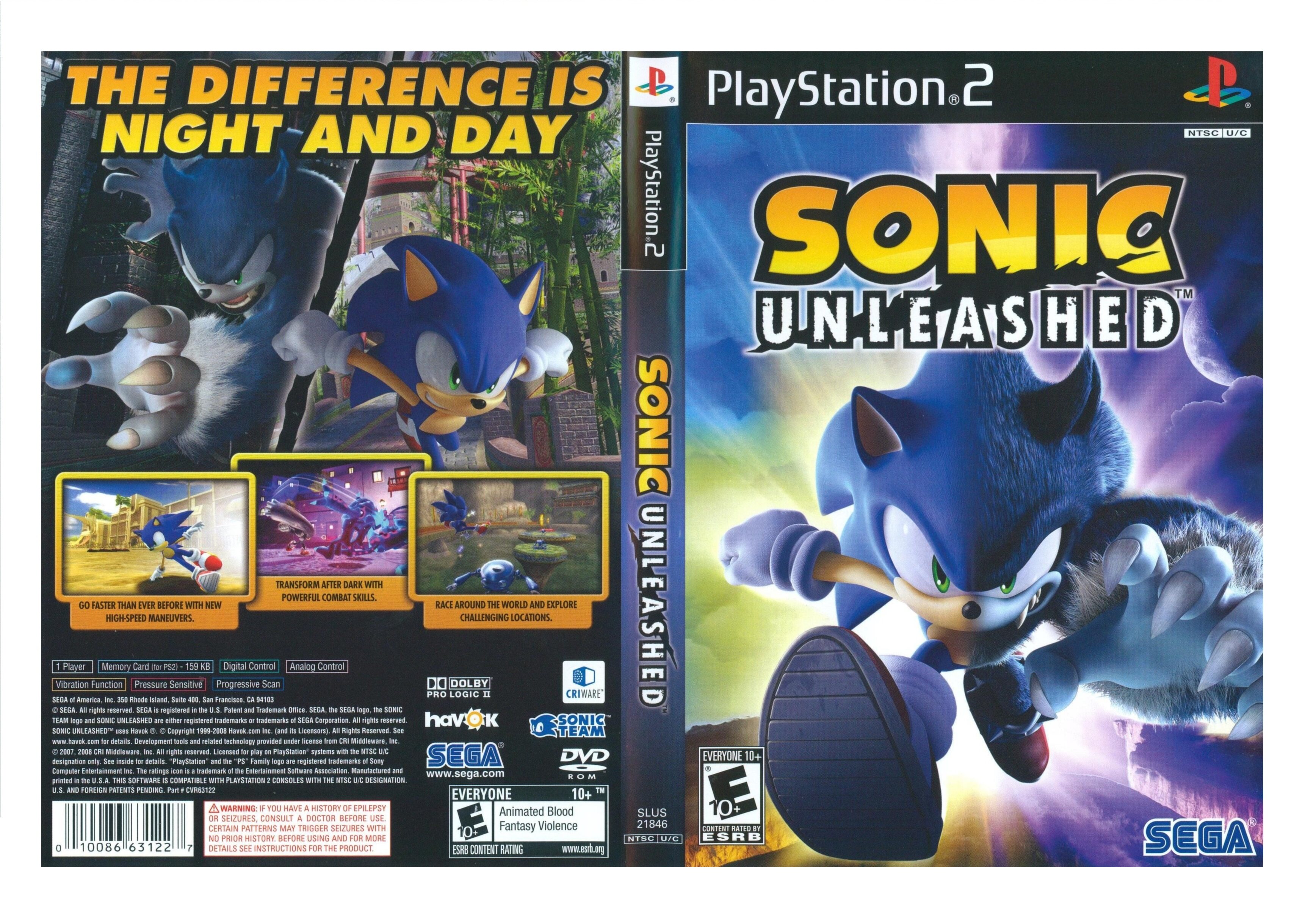PS2 Sonic Unleashed DVD Game Lazada