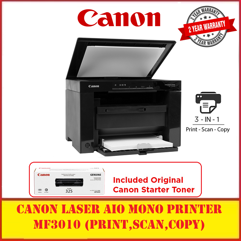 [Ready Stock] Canon MF3010 imageCLASS Monochrome Laser Printer Home