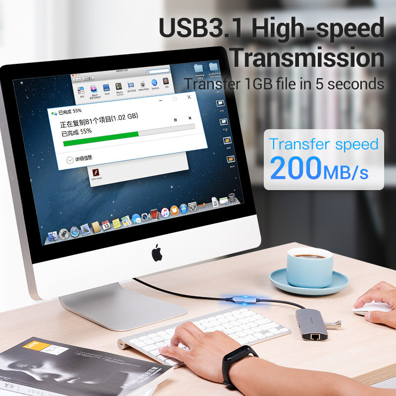 Vention USB 3.2 Gen2 Loại C Cáp nối 10gbps truyền dữ liệu 4K 60Hz 5A 100W PD sạc điện thoại iPhone nhanh Huawei Samsung Xiaomi máy tính bảng máy tính xách tay MacBook chuyển đổi USB C Nam để C dây dây kéo dài đầu cái