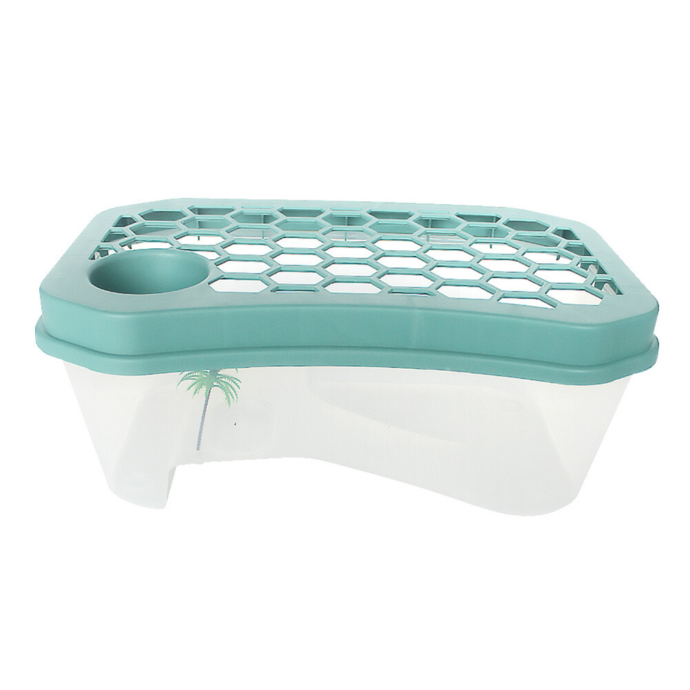 Mini Premium Turtle Tank With Basking Ramp Platform Multi-area Design Tortoise Habitat Aquarium Tools