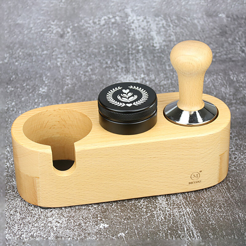 Bộ Lọc Cà Phê 51Mm Dụng Cụ Giữ Máy Pha Cà Phê Espresso Bằng Gỗ Đặc Đế Máy Pha Cà Phê Giá Đỡ Phụ Kiện Cà Phê Cho Barista