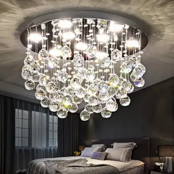 modern led crystal ceiling light