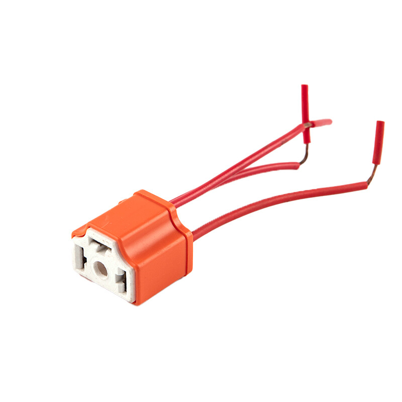 Ministar H4 gốm ba-cắm đèn pha đèn Ổ cắm ổ cắm Đui bóng đèn flasher ổ cắm