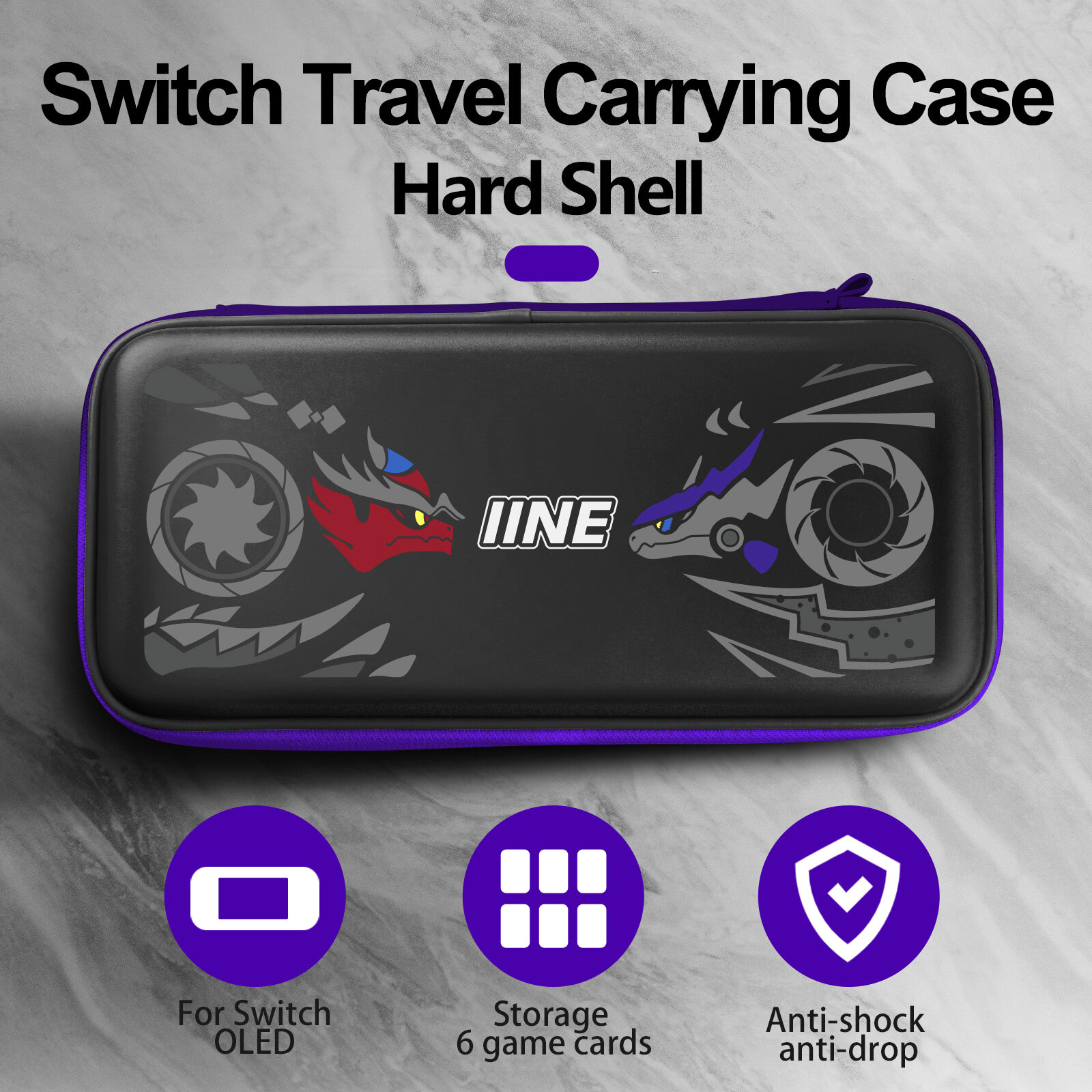 IINE Scarlet&Violet Game Accessories Compatible Nintendo Switch
