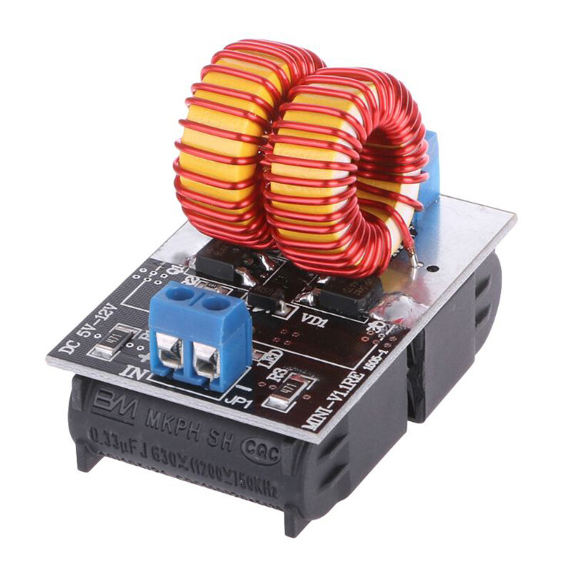 Bảng Làm Nóng Cảm Ứng ZVS Mini Điện Áp Thấp DC 5-12V 120W Mô-đun Cấp Điện Bộ Làm Nóng Trình Điều Khiển Flyback Nồi Tự Làm + Cuộn Dây Đánh Lửa