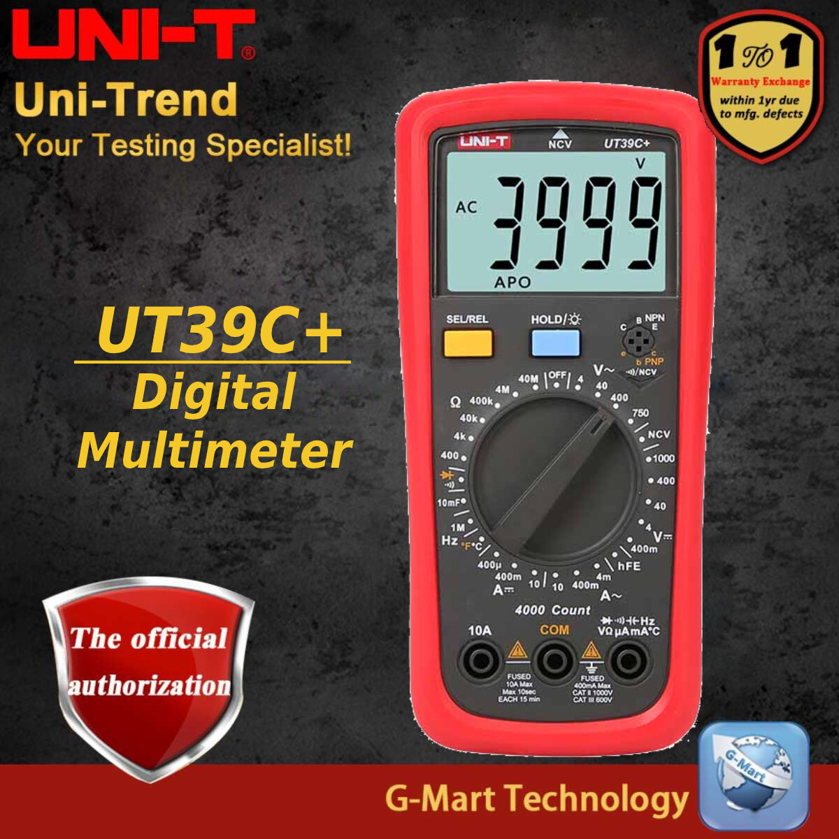 UNI-T UT39A+ UT39C+ UT39E+ Modern Digital Multimeter | Lazada