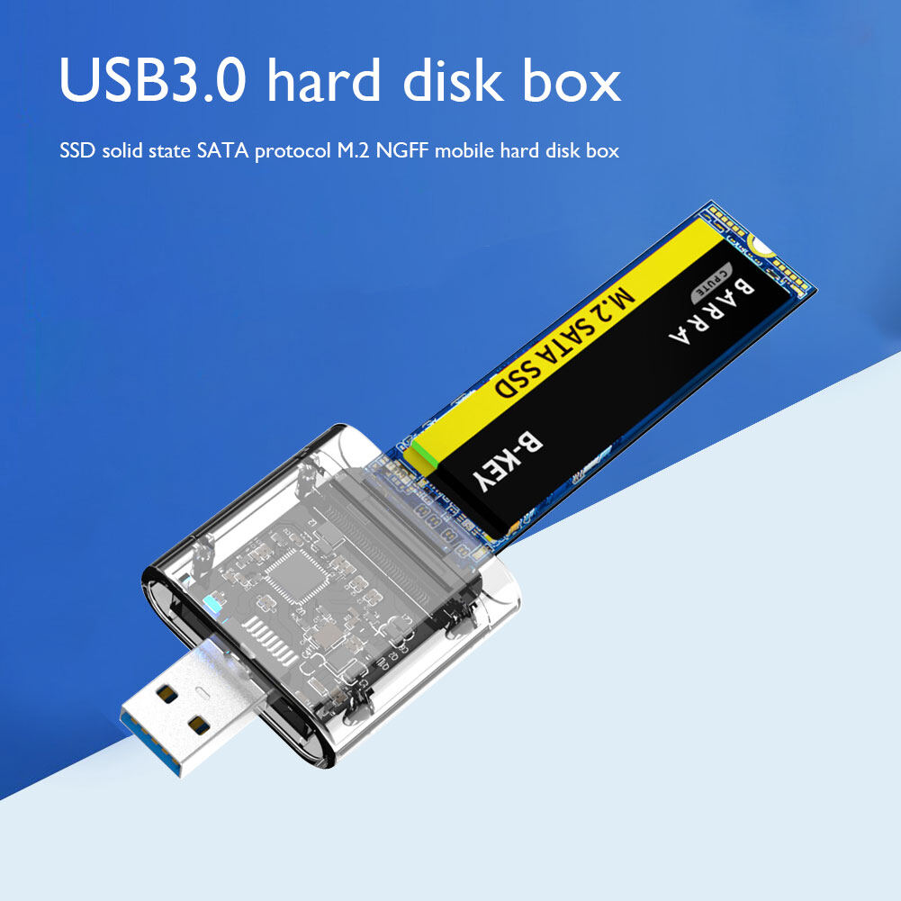 Hộp Đựng Ổ Cứng Gắn Ngoài Ổ Cứng SSD M2 M.2 Sang USB3.0 Gen 1 5Gbps SSD Cho SATA M.2