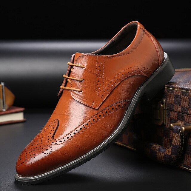 >> BÁO GIÁ GIÀY TÂY NAM CÔNG SỞ DA THẬT A741MD | Shopee Lazada Sendo Tiki mới nhất 156 Giày Da Bò Thật Thường Ngày Cho Nam Người Đàn Ông Của Oxford Giày Giày Đi Núi Giày Tây Nam Công Sở Dự Tiệc Trang Trọng Lớn Kích Thước 47 48