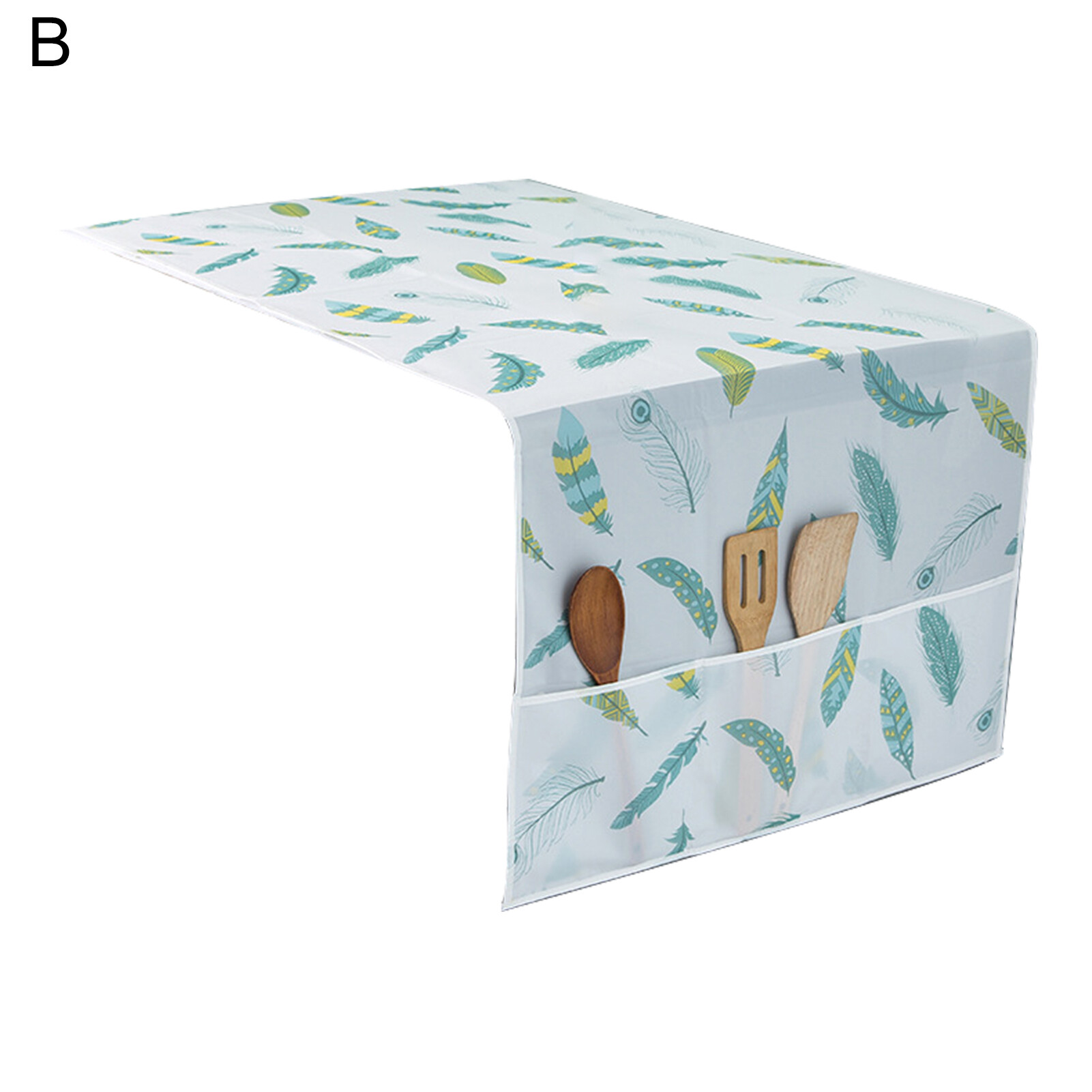 POCO Creative Refrigerator Dust Cover High Density Waterproof Fine Workmanship Feather Printing Fridge Dust Cover for Fridge Refrigerator Top Cover