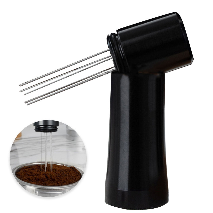 Espresso Coffee Stirrer, Stainless Steel Needle Type Distributor Hand Stirrer Tool, Calibrated Espresso Needle Distributor, Stainless Steel, 304 Stainless Steel Needle Type Distributor