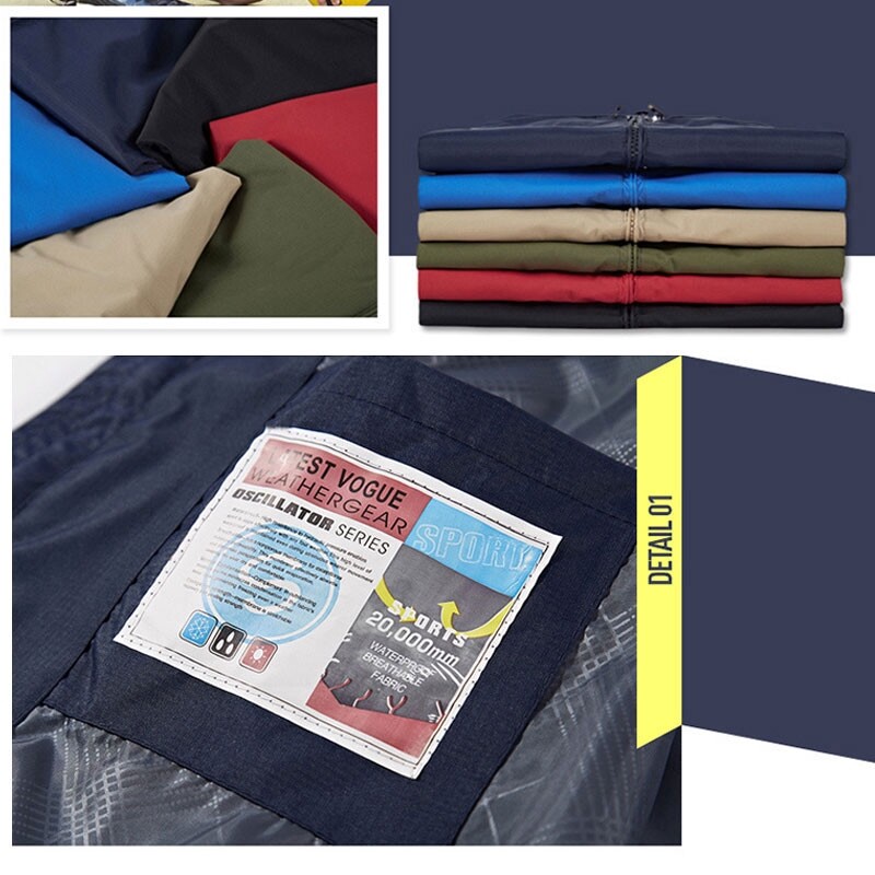 Herrejakke Windbreaker Jakke Hættetrøje Jakke vandtæt jakke varm jakke Herretøj S-3XL631_voghion.com