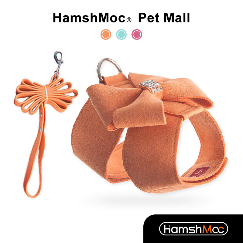 Hamshmoc đai đeo cho chó có thể điều chỉnh được Và Bộ Dây Xích Mềm dây dắt thú cưng bền nhẹ Dây Xích Móc Thiết Kế Nhanh Chóng Phát Hành Cho chó trung bình Nhỏ