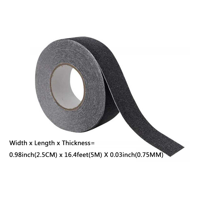 5meters Self Adhesive Anti Slip Floor Safety Tape Sticker For Stairs Outdoor Indoor Waterproof