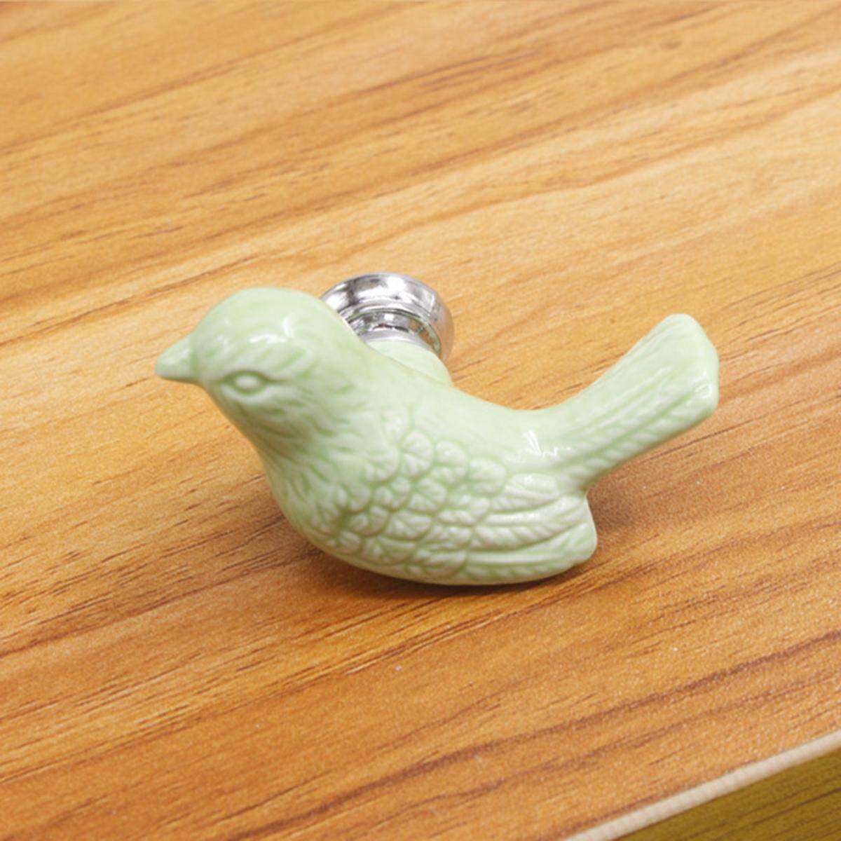 Cute Bird Ceramic Drawer Knob Dresser Cupboard Cabinet Pull Handle