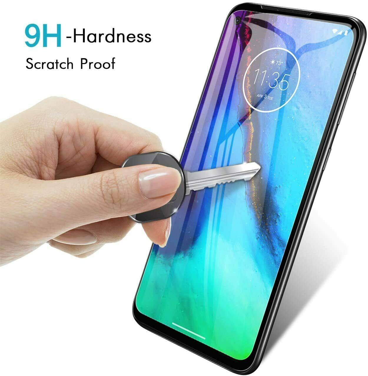 [Songful] 2 chiếc cho Google Pixel 4A caseswill bảo hiểm đầy đủ kính cường lực miếng dán bảo vệ màn hình