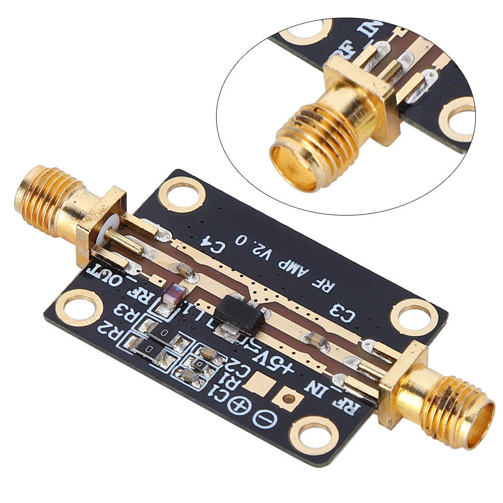 RF Amplifier Signal Module Electrical Accessory Wide Bandwidth High Gain Low Noise 1W 0.0 Widely Used in Short Waveth FM Broadcast Remote Control Receiver