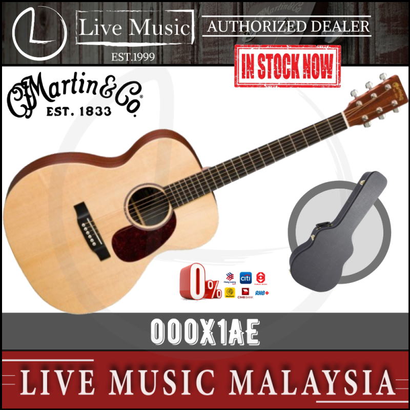 Martin 000X1AE Acoustic-Electric Guitar with Case (000-X1AE) Malaysia
