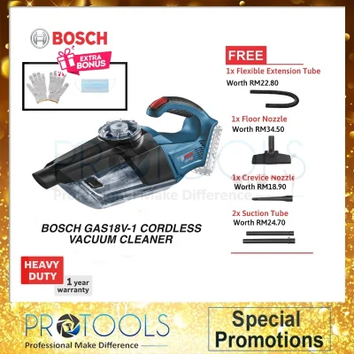 Bosch GAS18V-1 Cordless Vacuum Cleaner (SOLO) Without Battery & Charger