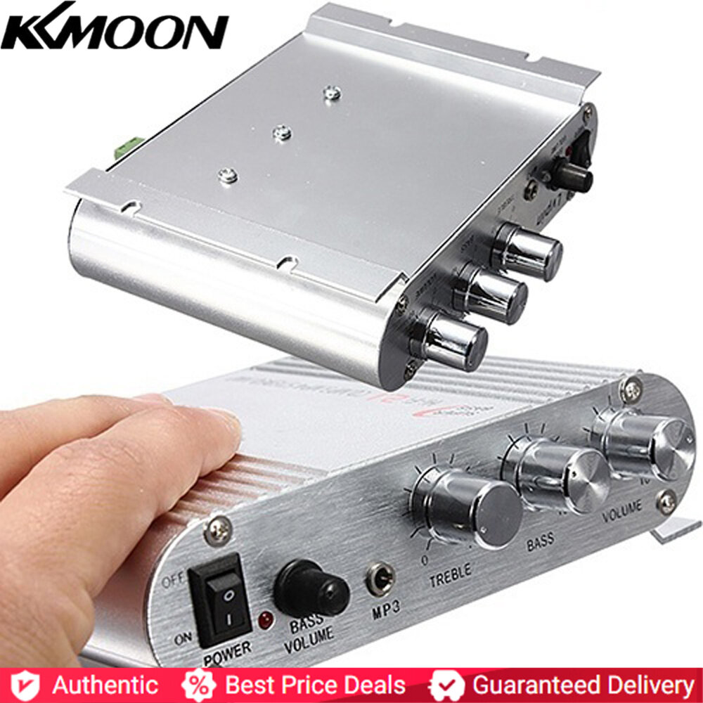 Mini Car 3 Kênh Loa Amplifier Stereo Mega Bass Kết Nối Với Điện Thoại PC Ổ
