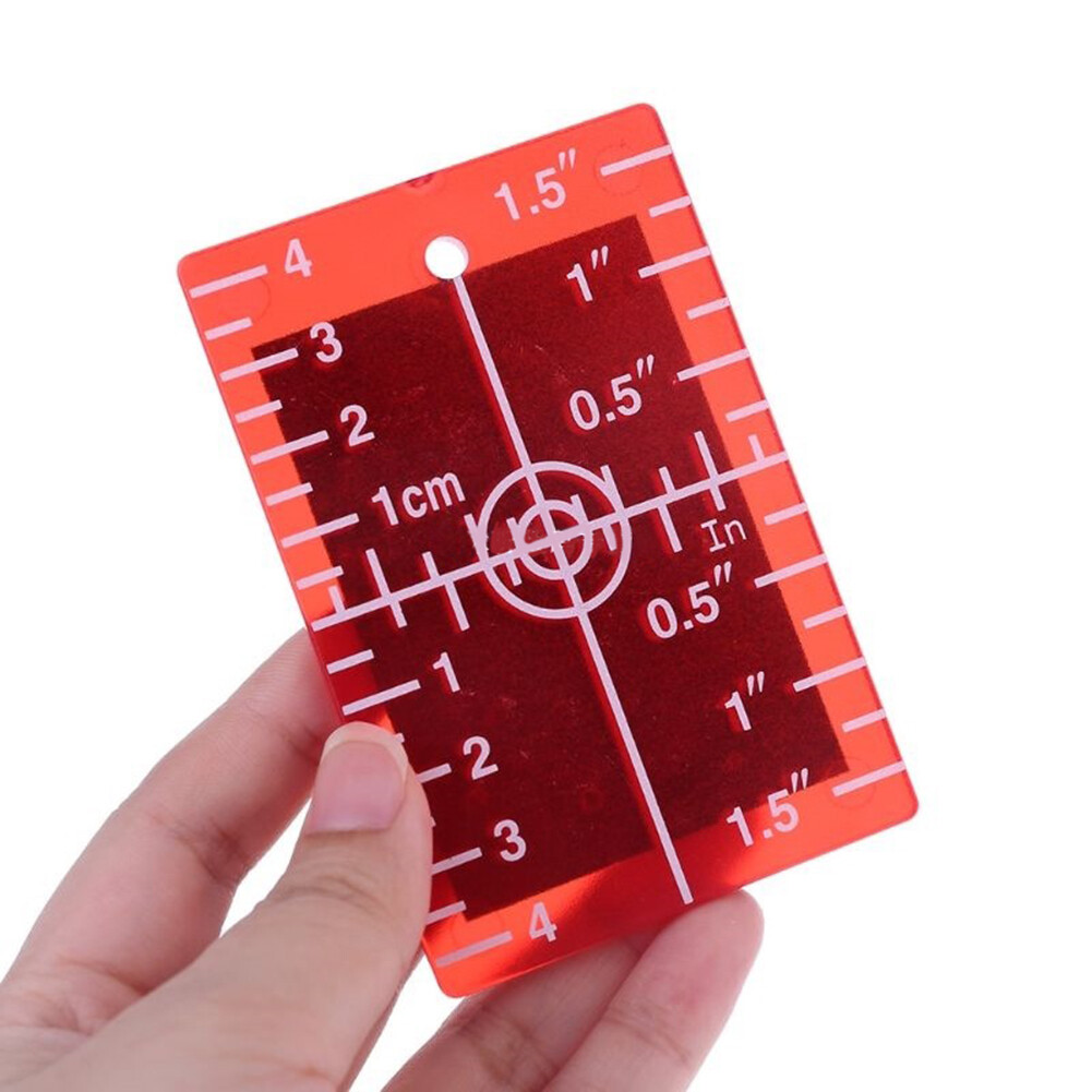 sikiwind Magnetic Line Beam Laser Level Target Vertical/Horizontal Inch/cm Leveling Board