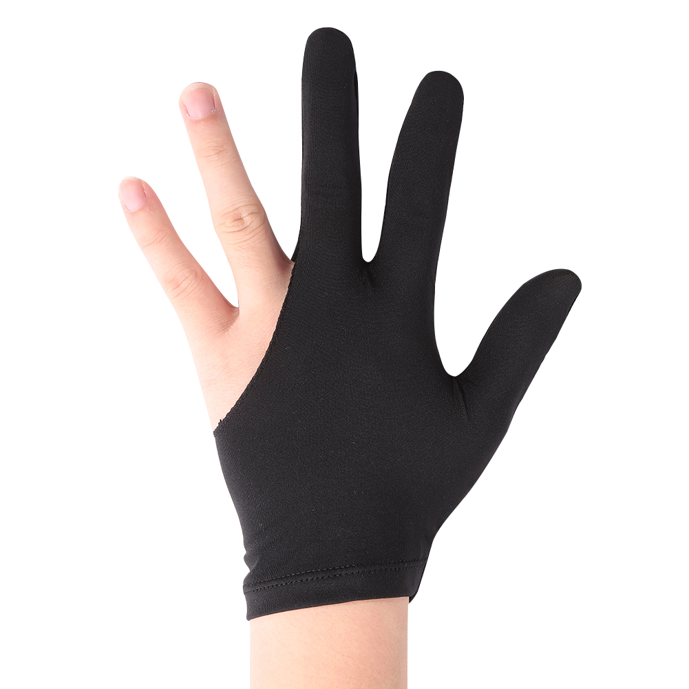 3-Finger Open Lycra Snooker Billiard Gloves Left/Right Hand Universal Pool Glove
