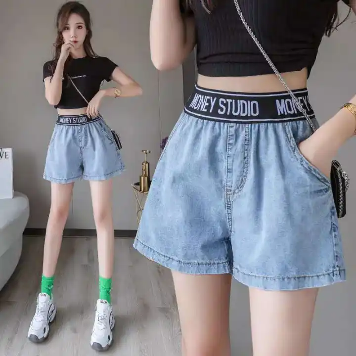 womens high waisted jeans elasticated waist