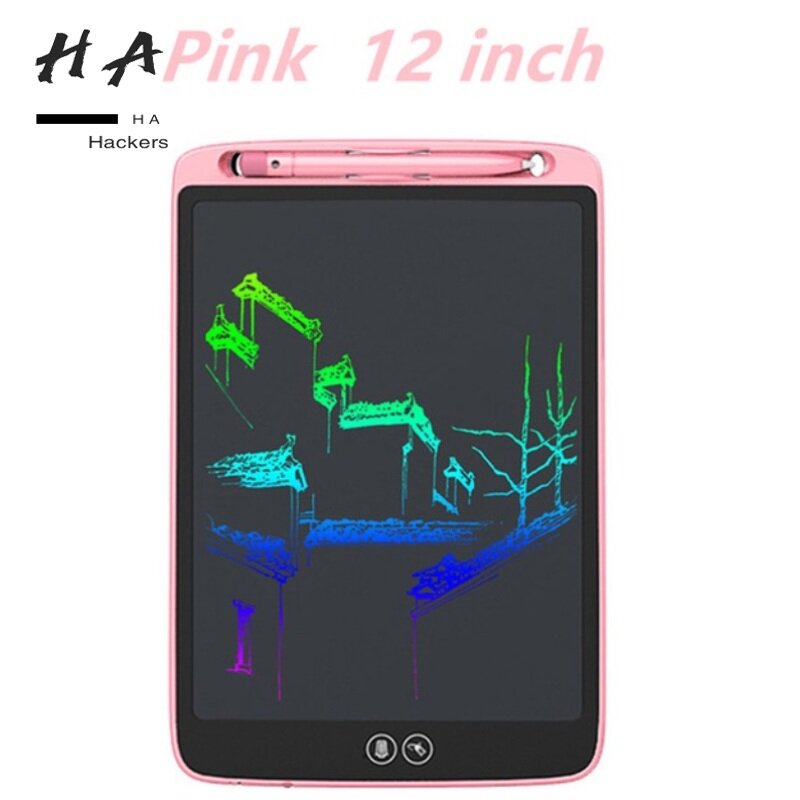 12inch Color Partially Erasable Lcd Writing Board With 6pcs Copy Card Set