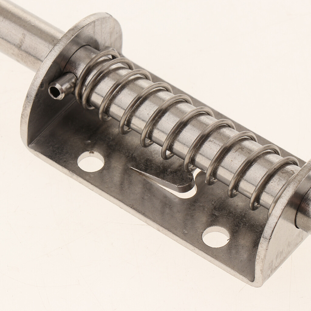 Baoblaze Spring Latch Barrel Bolt Spring Loaded Latch Durable to Use 10mm