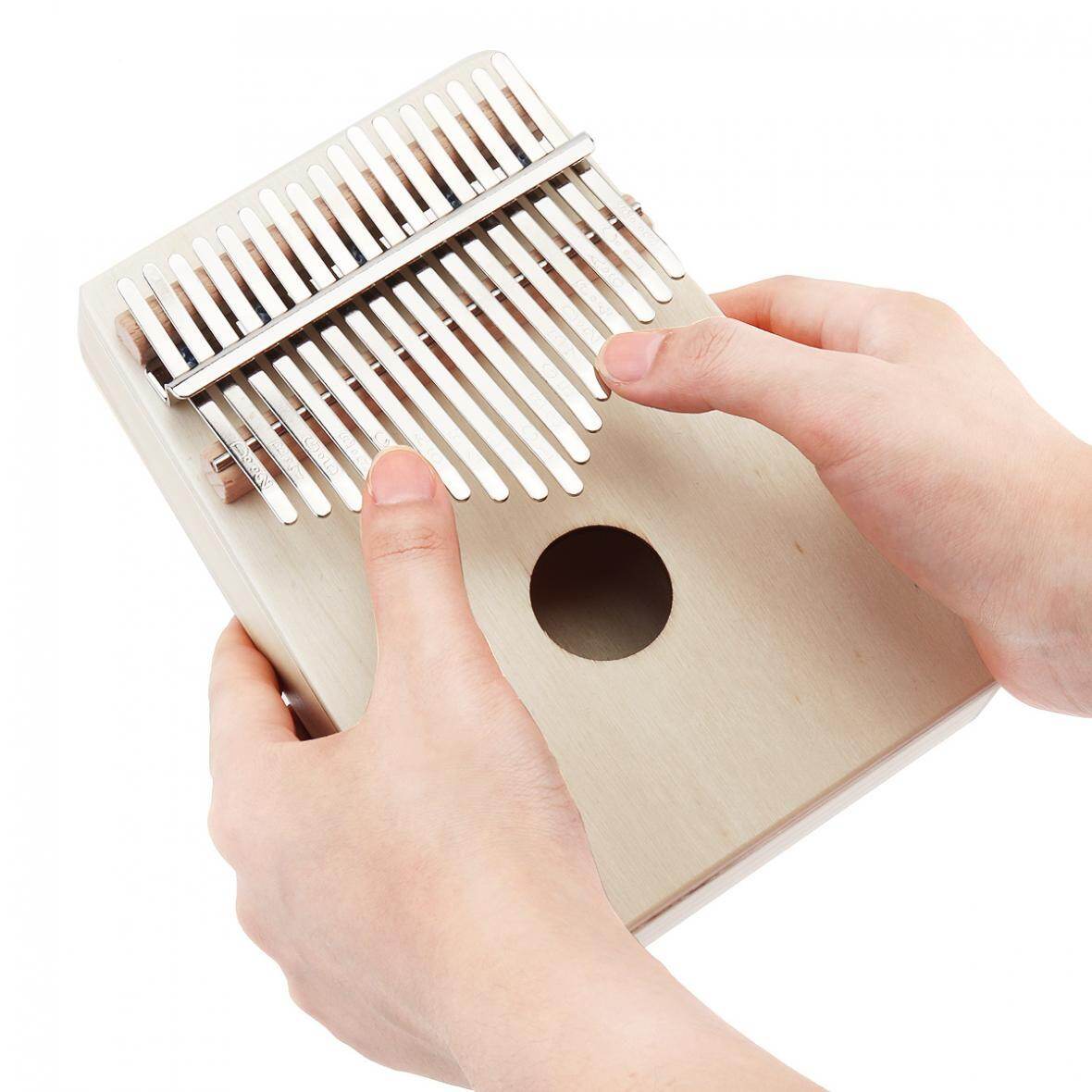 Slade 17 Phím kalimba ngón tay cái đàn piano với dụng cụ hiệu chỉnh đàn Túi khăn lau